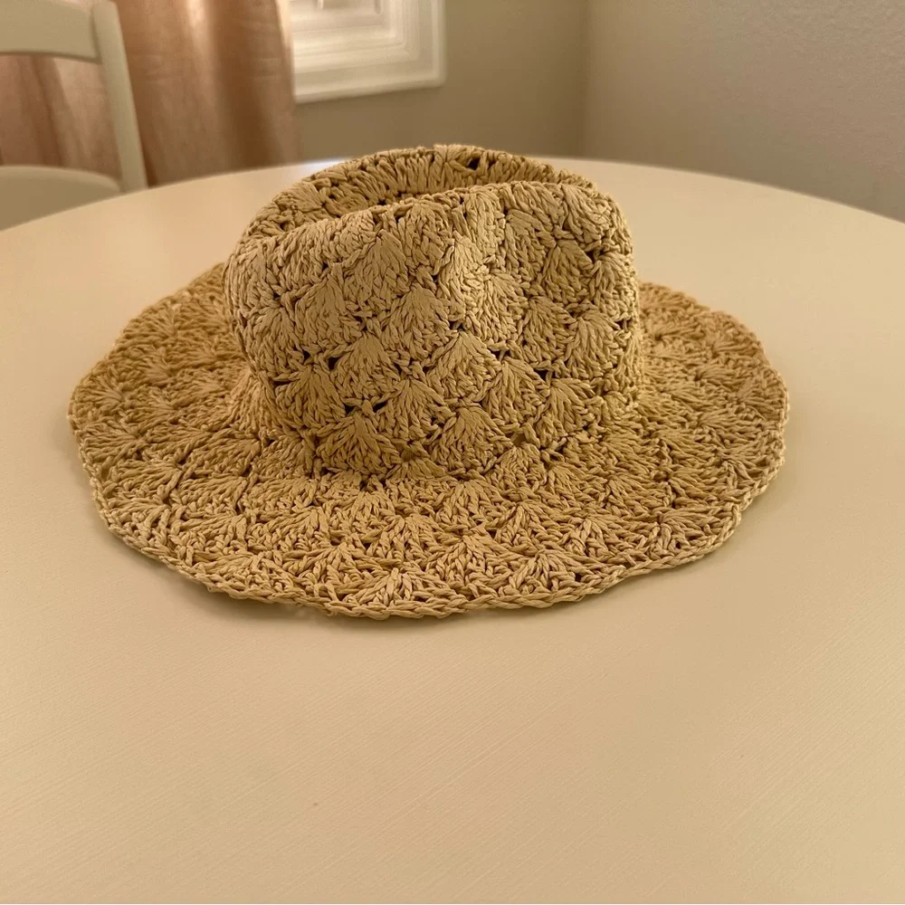 Janie and Jack | Crochet Straw Sun Hat